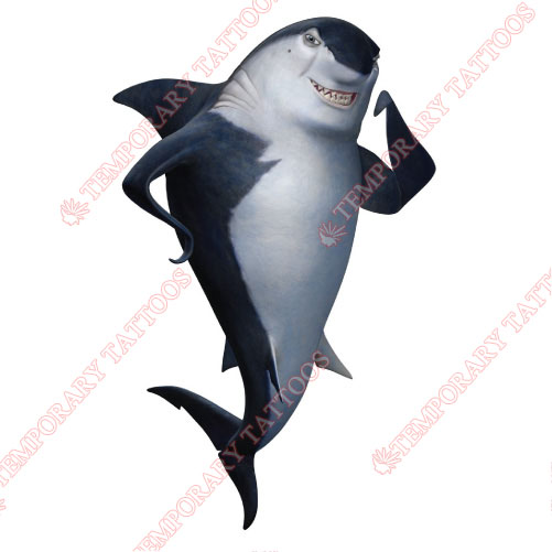 Shark Tale Customize Temporary Tattoos Stickers NO.3409